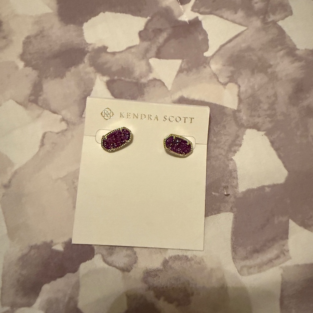 Kendra Scott Amethyst Stud Earrings